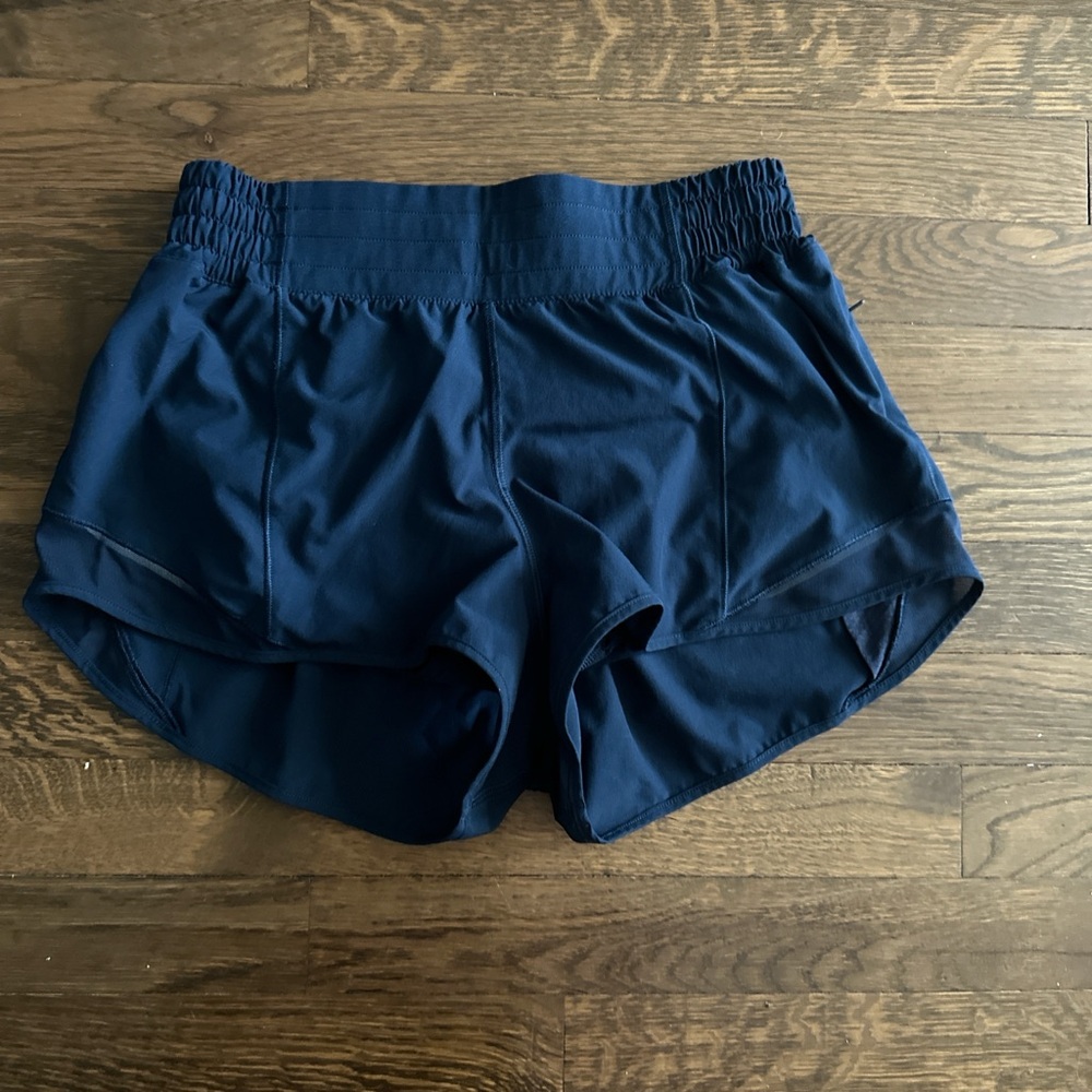 Lululemon Athletica Blue Athletic Shorts Lightweight Elastic Waist